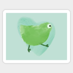 Green Easter Chicken Sticker